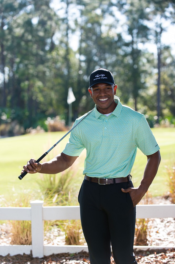 New Snake Eyes Golf Geo Print Polo 4